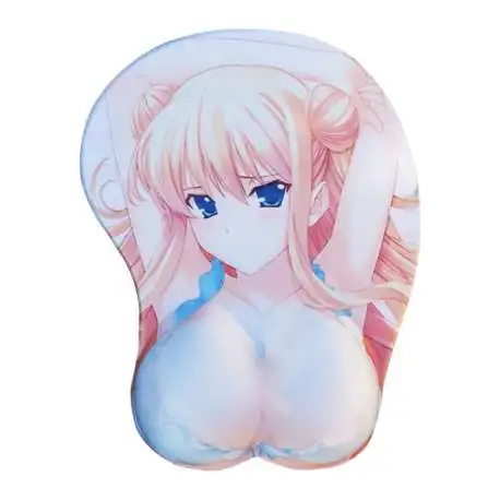 Tapis de Souris en relief jeune fille manga lingerie repose poignet