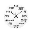 Horloge murale avec équations mathématiques