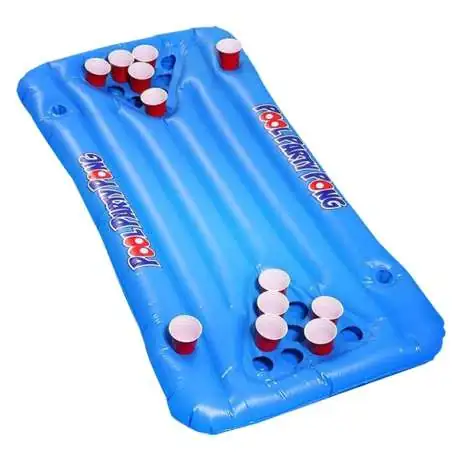 Jeu de piscine Beer Pong - Matelas gonflable jeu alcool piscine