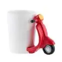 Tasse rétro scooter - Mug scoot vespa pour café et thé
