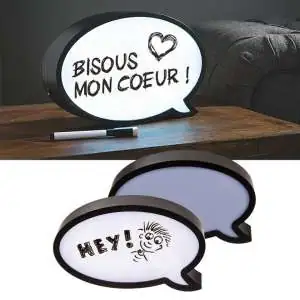 Lightbox bulle de bande dessinée Boite LED Cinéma