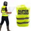 Gilet jaune fluo réfléchissant super motard