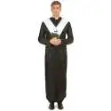 Costume noir et blanc de prêtre déguisement homme d'église