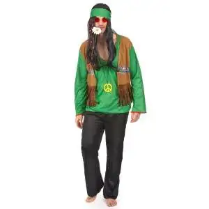 Costume de hippie pour homme déguisement baba cool