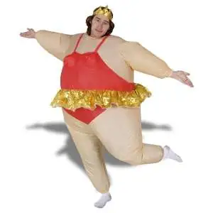 Costume danseuse ballerine gonflable costume avec couronne