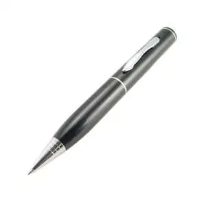 Stylo avec caméra espion gris et noir avec mémoire de 8Go