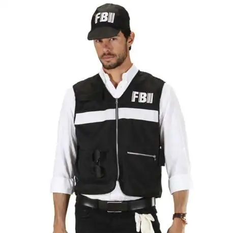 Costume agent du FBI déguisement avec casquette FBI