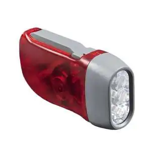 Lampe torche de poche rechargeable système dynamo à 3 LED