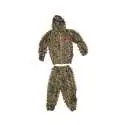 Tenue de camouflage imitation feuilles mortes 1 veste et 1 pantalon