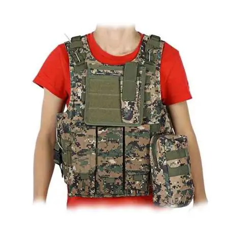 Veste tactique multipoches camouflage gilet