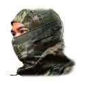 Cagoule camouflage en coton