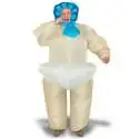 Costume gonflable bébé dans sa couche culotte