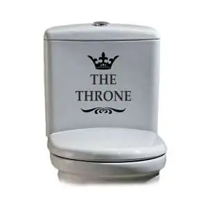 Sticker pour toilettes en vinyle autocollant The Throne