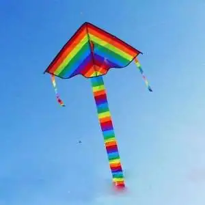 Cerf-volant en nylon couleur arc-en-ciel