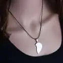 Collier double en forme de cœur amoureux