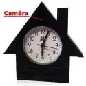 Horloge Maisonnette avec caméra espion et récepteur sans fil