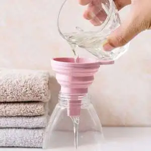 Entonnoir en silicone pliable pour la cuisine, bouteille d'eau
