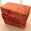 Coussin en forme de brique rouge Oreiller Brique 25 cm Rouge