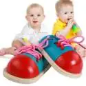 Chaussure pour apprendre à lacet les chaussures jeu Montessori