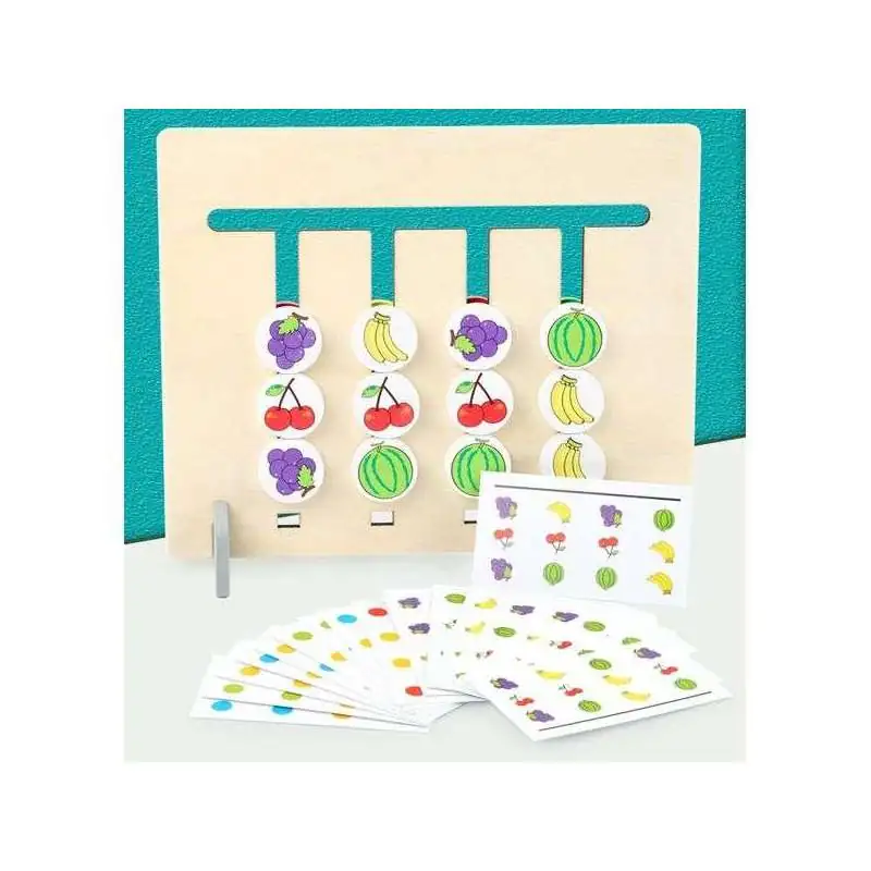 Jeu de reproduction et correspondance double face jeu Montessori -  Totalcadeau