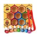 Ruche d'abeilles à associer pince classement couleurs jeu montessori