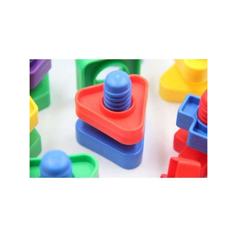 Vis et écrous colorés manipulation visser dévisser jeu Montessori ...