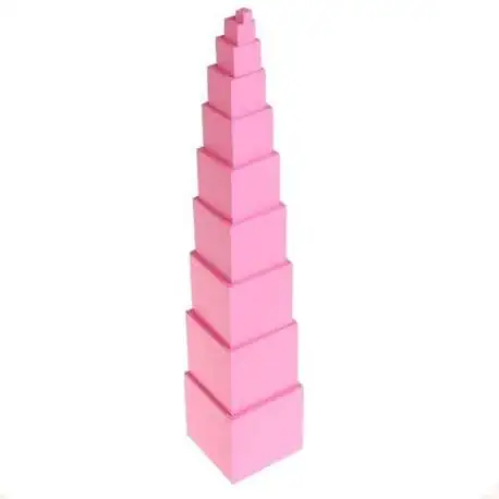 Cubes pour tour de construction taille décroissante jeu montessori