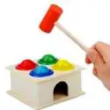 Jeu à marteau en bois pour apprentissage de couleurs jeu montessori