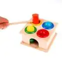 Jeu à marteau en bois pour apprentissage de couleurs jeu montessori