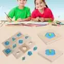 Puzzle formes géométriques à reconstituer jeu enfant montessori
