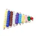 Escaliers de perles pour apprendre les mathématiques jeu Montessori