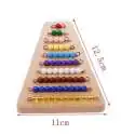 Escaliers de perles pour apprendre les mathématiques jeu Montessori