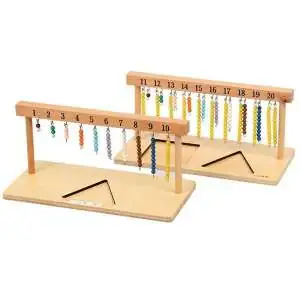 Perles Suspendues pour apprendre les mathématiques jeu Montessori