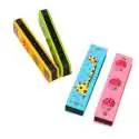 Harmonica en bois coloré pour enfant jeu Montessori