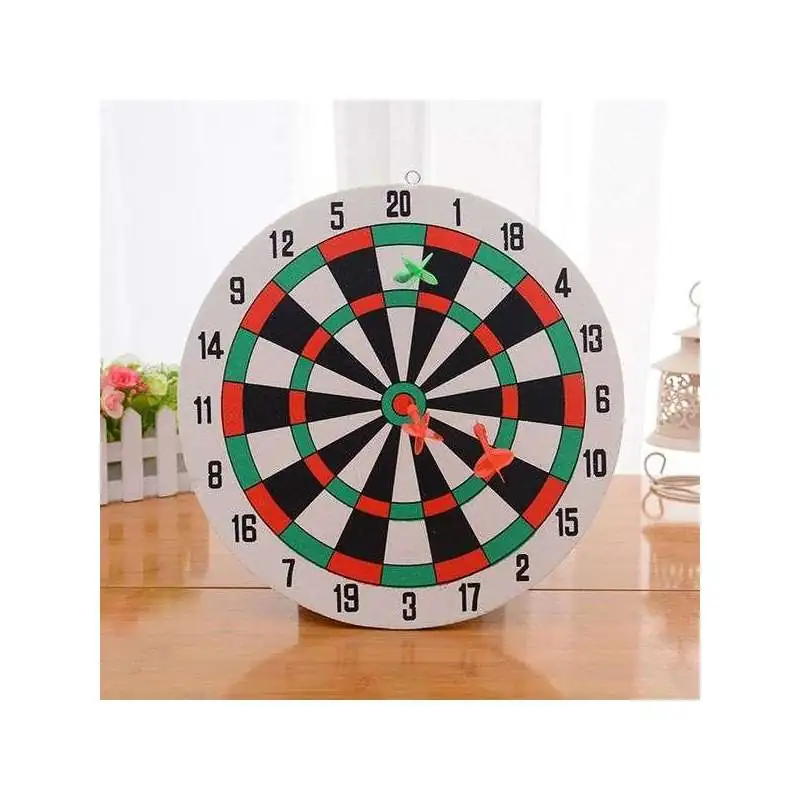 Jeu de Fléchettes double face 30 cm 3 fléchettes 1 cible recto verso -  Totalcadeau