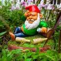 Nain de jardin bourré gnome ivre humour