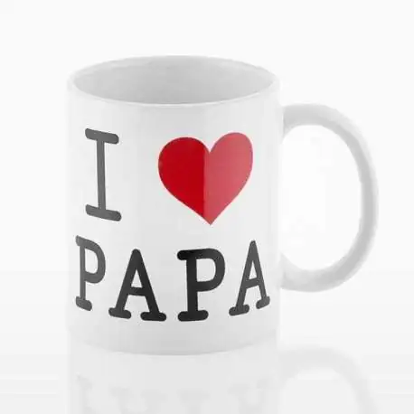 Tasse I Love Papa Mug fêtes de peres et anniversaire