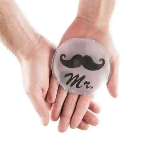 Chaufferette monsieur avec motif moustache chauffe main