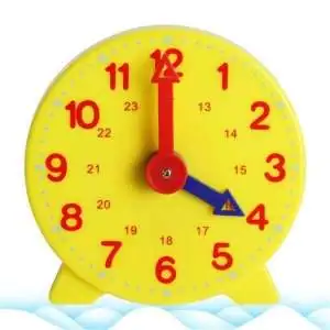 Outil d'apprentissage de l'heure en forme d'horloge jeu Montessori