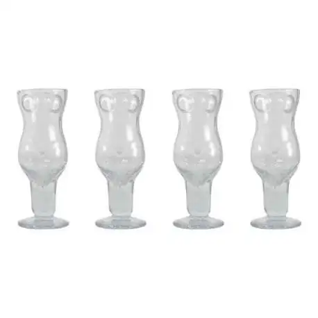 Verres shooters corps de femme (4 pièces) Shot