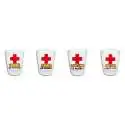 Verres shooters avec signe urgence 4 Shot SOS