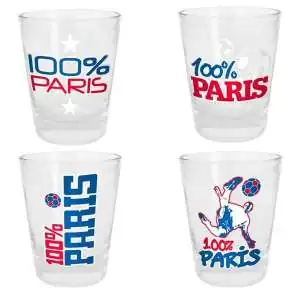 Verre shooter Paris ( lot de 4) shot 100% Paris