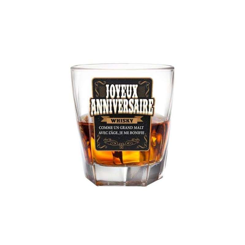 Verre A Whisky Avec Message Joyeux Anniversaire Totalcadeau Verre A Whisky Avec Message Joyeux Anniversaire Totalcadeau