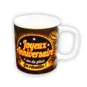 Tasse café expresso joyeux anniversaire mug original