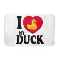 Tapis de douche motif canard I love my duck tapis de bain