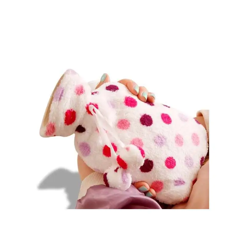 Bouillotte peluche douce licorne rose