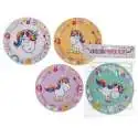 Assiettes ronde en carton licorne (lot de 8)