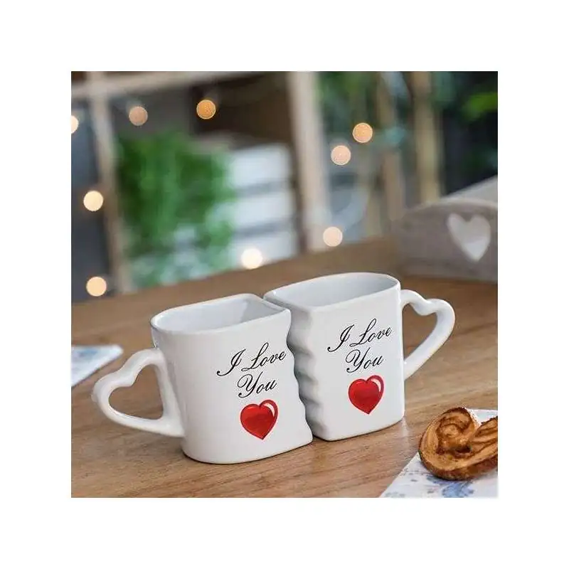 Lot de 2 mugs pour un couple amoureux avec inscription toi e