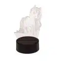 Veilleuse licorne effet 3D lampe avec changement de couleur