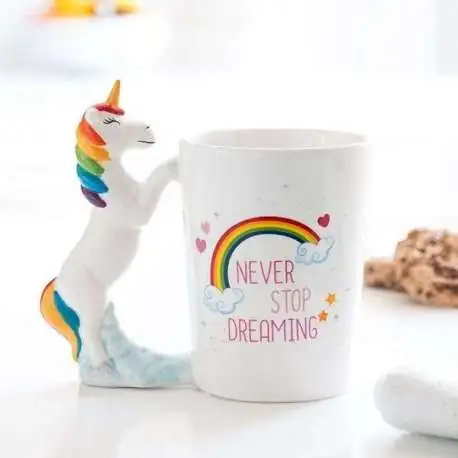 Mug multicolore pour enfant - Tasse cadeau originale avec arc-en-ciel  soleil et message personnalisé - Objet de décoration ou oeuvre artisanale  sur